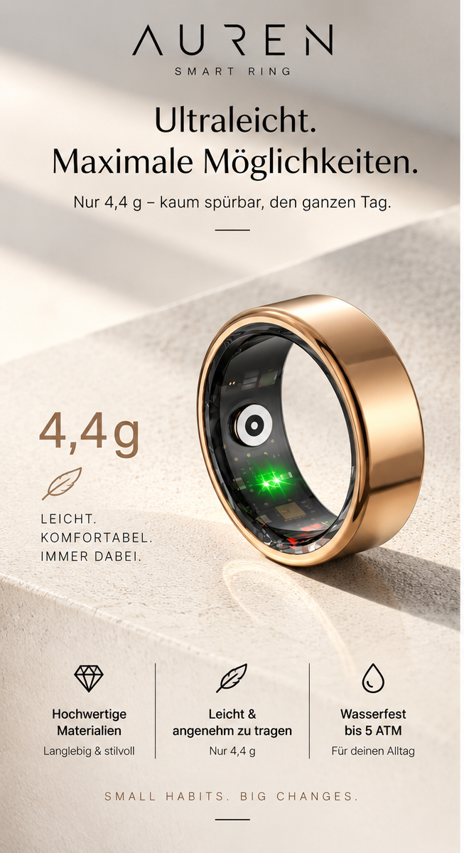 AUREN Ring -  SMART RING FÜR AKTIVITÄT, SCHLAF & ALLTAG