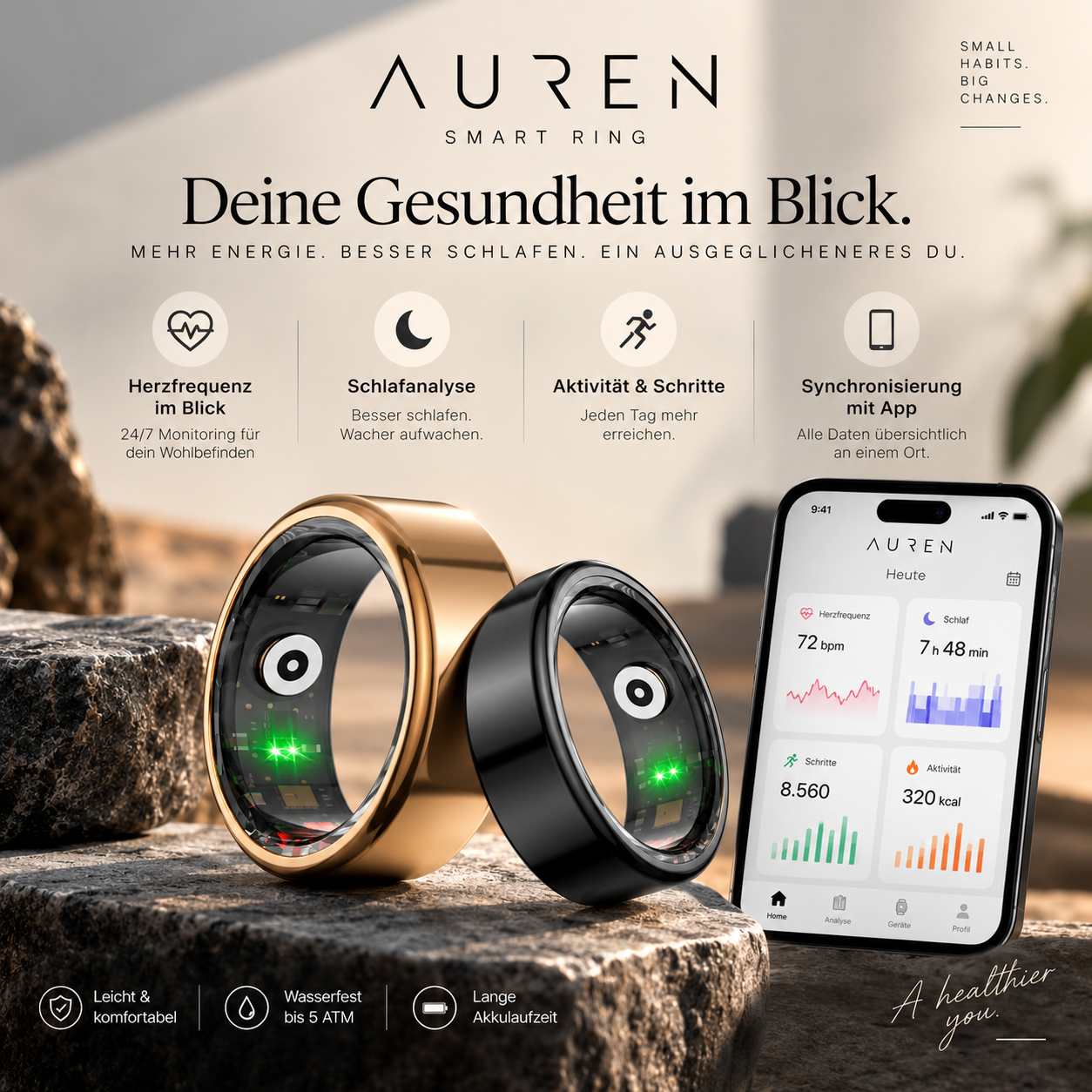 AUREN Ring -  SMART RING FÜR AKTIVITÄT, SCHLAF & ALLTAG